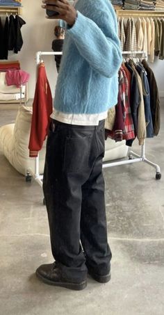 Delusion Week, Men’s Aesthetic Outfits, Wool Sweater Outfit, Unique Streetwear, Preppy Streetwear, Guy Fits, Instagram Jewelry, Street Style Outfits Men