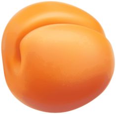 an orange object on a white background