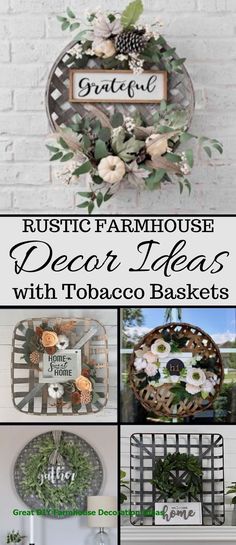 12 Fantastic Farmhouse Decor ideas  #diy #diyfarmhouse Basket Decor Ideas, Diy Farmhouse Decoration, Diy Rustic Home, Basket Decor, Farmhouse Decor Ideas, Diy Rustic Decor, Charming Farmhouse, Beautiful Farmhouse, Rustic Home Design