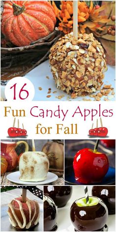 an image of fun candy apples for fall