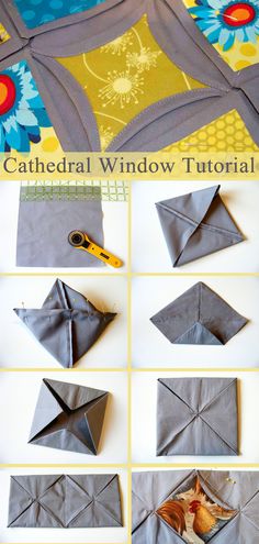 Cathedral Window Quilt Tutorial Quilt Cathedral Window Pattern, Faux Cathedral Window Quilt, Cathedral Window Pillow, Cathedral Window Quilt Patterns, Denim Cathedral Window Quilt, How To Make Cathedral Window Quilt Block, Cathedral Quilt Patterns Free, Easy Cathedral Window Quilt Tutorials, Faux Cathedral Window Quilt Pattern