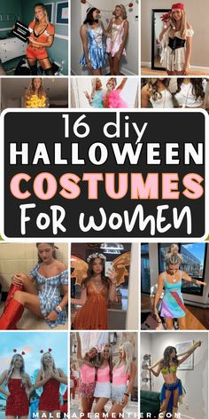 diy halloween costume ideas for women - pictures of women wearing different halloween costumes like fairy, cupid, princess, barbie, and more Do It Yourself Halloween Costumes, Diy Halloween Costume Ideas, College Halloween Costumes, Costumes 2024, Funny Couple Halloween Costumes, Diy Couples Costumes, Halloween Costume Ideas For Women, Costume Ideas For Women