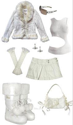 Jacket Fur, White Clothes, Gyaru Fashion, Y2k Jacket, 2000s Fashion Outfits, Swaggy Outfits, 2000s Fashion, Clothes And Accessories, Mode Vintage