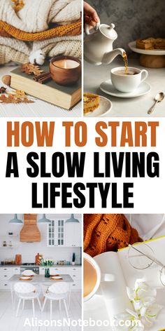 How To Live A Stressless Life, Relaxed Lifestyle Aesthetic, Christian Slow Living, Slow Intentional Living, Cottagecore Lifestyle Tips, Living A Slow Life, Slow Simple Living, Slow Living Books, Slow Living Tips