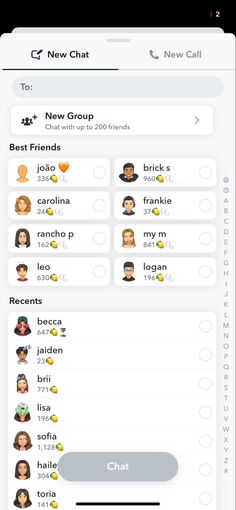 the new chat app is open and showing people's avatars on their screens