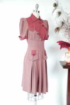 Vintage Wishlist, Fashion 1940s Style, 1930s Fashion Women, Forties Fashion, Cheap Boutique Clothing, 1940s Outfits, Fashion 1940s