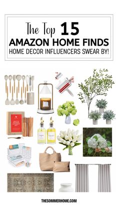 the top 15 amazon home finds for decor infliences swear by @ thesomenesshome com