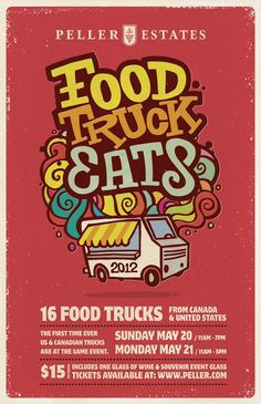 an advertisement for food truck eats