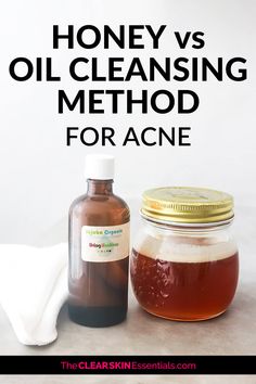 Got acne or breakouts? Have you tried washing your face with honey or the oil cleansing method? Both these cleansing methods are super gentle, and can help balance your skin and speed up healing of breakouts and acne. Find out which one to start with and instructions, tips, and video demo for both face cleansing methods. Plus I've listed a few other cleanser recommendations if these don't work for you. www.TheClearSkinEssentials.com #acne #honeycleanser #oilcleansingmethod #facewashforacne #oils Cleanser Recommendations, Jawline Acne, Cleansing Methods, Oil Face Cleansing, Oil Cleansing Method, Acne Products, Oil Cleansing, Healthy Hormones