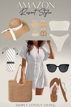 Amazon Resort Style | Swimsuits For Women | Bikini Tops | Bikini Bottoms | Swim Cover Ups | Beach Sunglasses | Beach Bag | Boho Purse | Boho Earrings | Beach Hat | Beach Dress | Beach Sandals | Resort Fashion Finds | Beach Towel | Summer Fashion Finds Swimsuits For Women, Resort Fashion, Beach Sunglasses