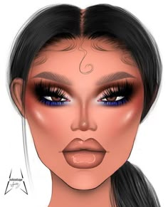 Facechart Dominican Memes, Smokey Eye Looks, Holloween Makeup, Cartoon Makeup, Makeup Charts, Butterfly Makeup, Makeup Drawing, Makeup Face Charts, Face Charts