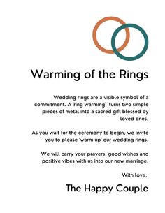 the happy couple wedding ring poem