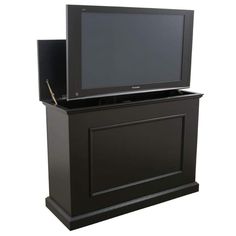 an entertainment center with a tv on top and measurements for the widths below it