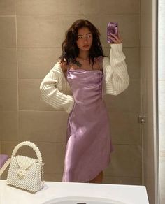 Pastel Fits, Midi Prom Dress, Classic Prom Dress, Streetwear Dress, Fashion Bella, Dream Dresses, Purple Silk, Mode Inspo