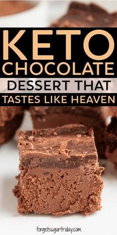 keto chocolate dessert that tastes like heaven