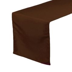 14 x 108 Inch Polyester Table Runner Chocolate Brown - Bridal Tablecloth Highboy Table, Wedding Tablecloths, Reception Tables, Table Overlays, Brown Table, Wedding Reception Tables, Subtle Elegance, Event Coordinator, Reception Table