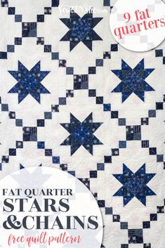 Irish Chain Quilt Pattern Free, Fat Quarter Quilt Pattern Free, Irish Quilt Patterns, Irish Chain Quilt Pattern, Irish Quilt, Blue Quilt Patterns, Irish Chain Quilt, Two Color Quilts