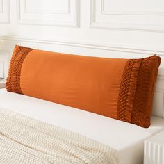 PRICES MAY VARY. SIZE &PACKAGE- 1 Macrame Tassel Fringe Body Pillow Cover: 20in x 54in (Pillows are not included.) DEEP POCKET PILLOW COVERS- Inside stitching features, open pocket creating an deep pocket to perfectly hide the pillow. easy on and off, but will not slip off from the pillow by itself. SOFT WASHED MICROFIBER- 100% Soft Washed Microfiber, lightweight, fade-resistant. washed microfiber pillowcases is really really soft! Super exquisite tassel are really match your bedroom. SPECIAL WA Pillows For Rooms, 26 Inch Pillows, Homemade Pillows Walmart, Burt Orange Pillows, Tassled Throw Pillows, Big Boho Pillows, Orange And Cream Throw Pillows, Rust Pillow Shams, White Bedding With Orange Accents