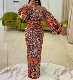 Ankara Blouses, Ankara Dress Designs, Ankara Long Gown, Nigerian Dress, Ankara Long Gown Styles, Dress Ankara, Ankara Dress Styles, African Prom Dresses, African Print Dress Ankara