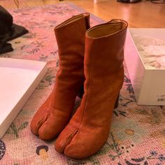 Worn Three Times, As Shown. Bought Directly From The Store. Will Ship In Box. Maison Martin Margiela Shoes, Margiela Shoes, Martin Margiela, Distressed Leather, Shoes Heels Boots, Shoes Women Heels, Ankle Boots, Shoes Heels, Women Shoes