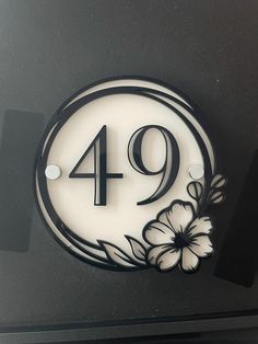 Beautify Your Home with Elegance This sign is 170mm x 170mm. It has a black plexiglass front and a back in your choice of colour and 2x stainless steel brackets. It comes with a bracket set and wall template. We proudly present our brand new acrylic house number sign designed to add style, durability and a touch of luxury to your home. Two Stainless Steel Brackets for True Opulence It begins to exceed your expectations. A sign this size demands the most and that is exactly what we offer. Customi Door Number Plates, Front Door Numbers, Door Number Sign, House Number Plates, Name Plates For Home, Number Signs, Door Numbers, House Number Sign, Front Door Signs