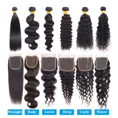 Brazilian Human Hair Bundles with Closure 4*4 Lace Closure Remy Virgin Hair Weft | eBay Human Hair Braids Black Women, Quick Waves, Virgin Hair Bundles, Bundles With Closure, Weft Hair Extensions, Human Hair Bundles, Human Braiding Hair, Remy Hair Extensions, Remy Human Hair Extensions