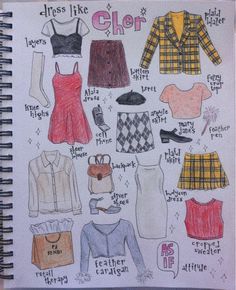 Wardrobe Illustration, Clueless Aesthetic, Clueless Fashion, Fendi Dress, Cher Horowitz, Cooler Style, Clueless Outfits, 90s Fashion Outfits, Clueless