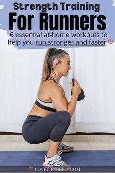 strength training for runners Runners Strength Training, Workouts With No Equipment, Dumbbell Workout For Beginners, Gluteus Workout, Strength Exercises For Runners, Weight Training For Runners, Workouts For Runners, Workouts Strength Training, Workout For Runners