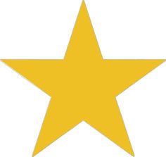 a yellow star on a white background