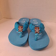 Nwot Unisa Flipflops Faris Starfish Accent Braided Thong Size 6, Scuff Marks On Sole, See Picture. #B-0112 Plaits, Sandals, Flip Flops, Starfish, See Picture, Women's Shoes Sandals, Shoes Sandals, Braids, Size 6