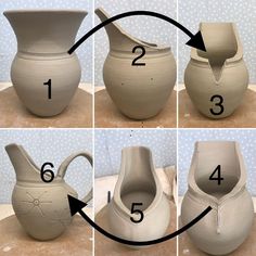 how to make a vase out of clay with step by step instructions for making it