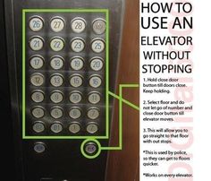 How to use an Elevator without stopping Astuces Diy, Clever Ideas, Things To Try, Useful Life Hacks