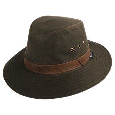 The adventurous Kanut� Classic Safari Delano Waxed Cotton Hat is as useful as it is stylish. Its waxed cotton fabric remains comfortably pliable while being water-repellent, keeping you and the hat dry. Metal eyelet vents on the side allow airflow and pair with a decorative band for an eye-catching, classic safari look. The multi-row stitching holds the brim shape to provide cooling shade and UPF 50+ sun protection. Imported.   Waxed cotton fabric  Water-repellent  UPF 50+ sun protection  Metal Safari Look, Barbour Wax, Safari Hat, Sun Protection Hat, Cotton Hat, Waxed Cotton, Water Proof, Sun Hat, Good Brands