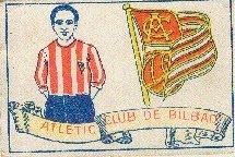 a stamp with an image of a man in striped shirt and blue shorts on it