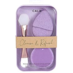 Exfoliation Sponge gently exfoliates as it lathers product and buffs away dead skin cells and impurities Silicone Sponge invigorates and messages the skin with fine, flexible bristles that increase circulation for a healthy glow. Double Ended Mask Brush helps apply facial masks, peel-off masks, serums, and other skin products. Color: Purple. Face Mask Brush, Exfoliating Sponge, Silicone Sponge, Increase Circulation, Mask Brush, Peel Off Mask, Skin Products, Healthy Glow, Facial Masks