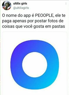 an image of someones facebook page with the caption'o nome do app e people, ele paga apnas por postar fotor fos de cosas que voca