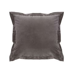 Whistler Gray Velvet Accent Pillow w/ Flange, 18x18 Pillow Timberline Lodge, Velvet Accents, Textured Dress, Velvet Pillow, Grey Velvet, Western Decor, Whistler, Mitered Corners, Velvet Pillows