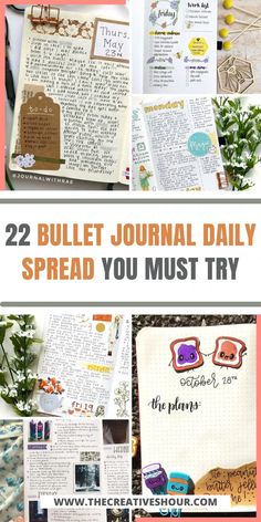 22 Best Bullet Journal Daily Spreads To Log Your Days Daily Bullet Journal Layout Ideas, Daily Bujo Layout, Bujo Daily Spread Layout, Daily Bullet Journal Layout, School Bullet Journal, Simple Bullet Journal, Bullet Journal Mental Health