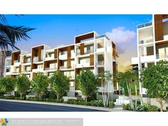 an artist's rendering of the exterior of a multi - family apartment building in miami