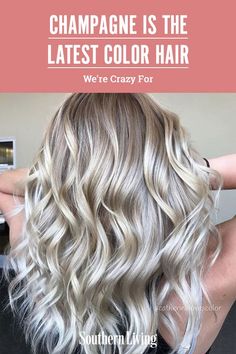 Champagne Hair Color, Winter Hair Colour For Blondes, Winter Blonde Hair, Champagne Blonde Hair, Champagne Hair, Cool Blonde Hair Colour, Winter Hair Trends, Fall Blonde Hair Color, Ice Blonde Hair