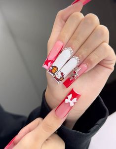 Bape Nails, Baby Milo, Punk Nails, Airbrush Nails, Simple Acrylic Nails, Classy Acrylic Nails, Glamorous Nails