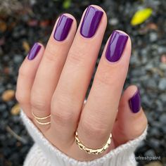 Jewel Tone Manicure, Lilac Nails Ideas, Nail Purple Design, Purple Chrome Nails Design, Purple Dip Nails, Purple Nail Colors, Shining Nails, Nails Violet, Nail Dipping Powder Colors