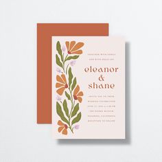 The Knot - Flower Market Wedding Invitations