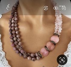 Izrada Nakita, Beaded Gifts, Neck Pieces Jewelry, Pretty Jewelry Necklaces, Beaded Jewelry Necklaces, Jewelry Design Inspiration, Handmade Jewelry Tutorials, Handmade Beaded Necklaces