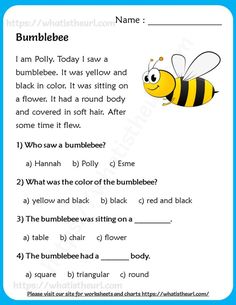 a bee worksheet with the words bumblebee in english and spanish language