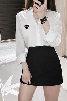 Plan Outfits, Cute Skirt Outfits, Clothes Korean Style, Trendy Fashion Tops, Fashion Design Clothes