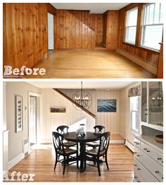 Renovation Ideas On A Budget, Wood Paneling Living Room, Knotty Pine Paneling, Knotty Pine Walls, Architecture Renovation, Home Renovation Ideas