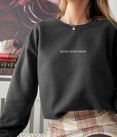 Perfect piece of merch for all The Marauders fans, in particular Sirius Black  A sturdy and warm sweatshirt bound to keep you warm in the colder months. A pre-shrunk, classic fit sweater that's made with air-jet spun yarn for a soft feel and reduced pilling. * 50% cotton, 50% polyester * Pre-shrunk * Classic fit * 1x1 athletic rib knit collar with spandex * Air-jet spun yarn with a soft feel and reduced pilling * Double-needle stitched collar, shoulders, armholes, cuffs, and hem Dimitri Belikov, Wings Book, Lockwood And Co, Shatter Me, Regulus Black, Remus Lupin, Fun Sweatshirts, James Potter, Sirius Black