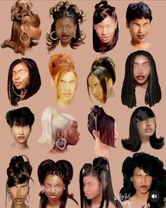 90s Black Salon Hairstyles, 80s Black Woman Hair, 90s Birthday Hairstyles, 9 Year Hairstyles, Raven Symone Hairstyles, 90d Hairstyles Black Women, 90s Flat Twist Hairstyles, Punk Hairstyles Black Women