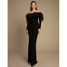 Silhouette:Mermaid / Trumpet; Hemline / Train:Floor Length; Closure:Zipper UP; Built-In Bra:Yes; Embellishment:Feather; Fabric:Stretch Crepe; Sleeve Length:Long Sleeve; Tips:Colors may vary slightly due to different monitor settings,Professional dry cleaner only; Boning:No; Style:Black Dress,High Split,Elegant; Occasion:Formal; Neckline:Off Shoulder; Front page:Evening Gown; Listing Date:09/11/2024; Bust:null; Hips:null; Hollow to Floor:null; Waist:null Black Long Dresses Elegant, Black Tie Evening Dress, Winter Gowns Elegant, Winter Black Dress, Barristers Ball, Masquerade Dress, Winter Gowns, Feather Fabric, Dress Code Wedding